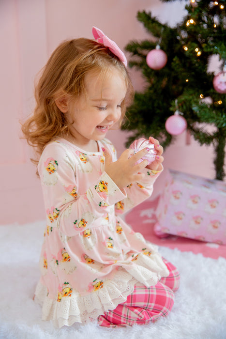 Pink Santa Bamboo Two Piece Set-Made for Play