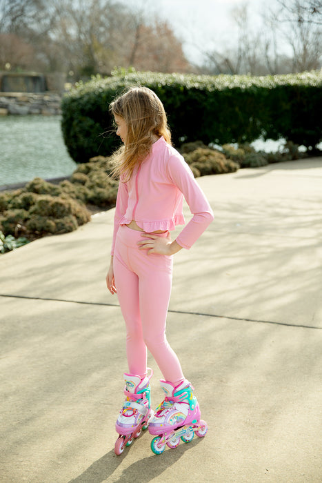 Pink Pop Zip Up Jacket and Leggings Set ***Pre-Order ETA 8 Weeks***