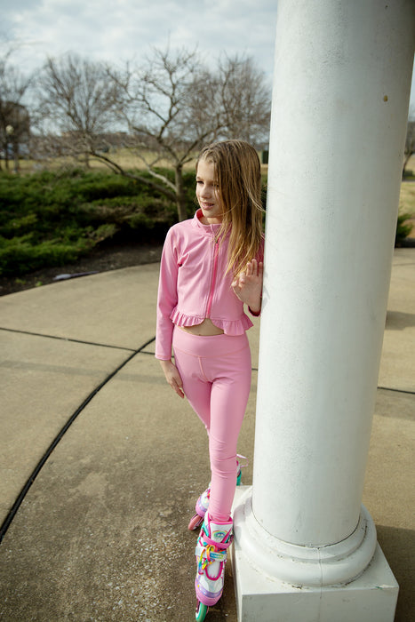 Pink Pop Zip Up Jacket and Leggings Set ***Pre-Order ETA 8 Weeks***