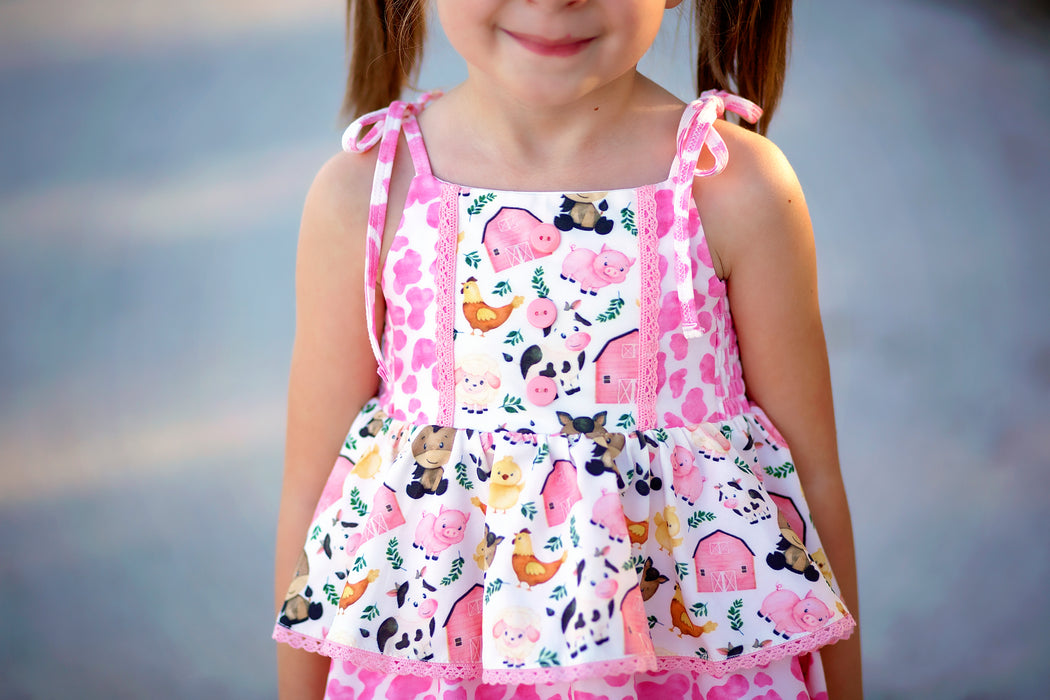 Country Charm Farmyard Friends Tunic Set- Ready to ship end of Feb.