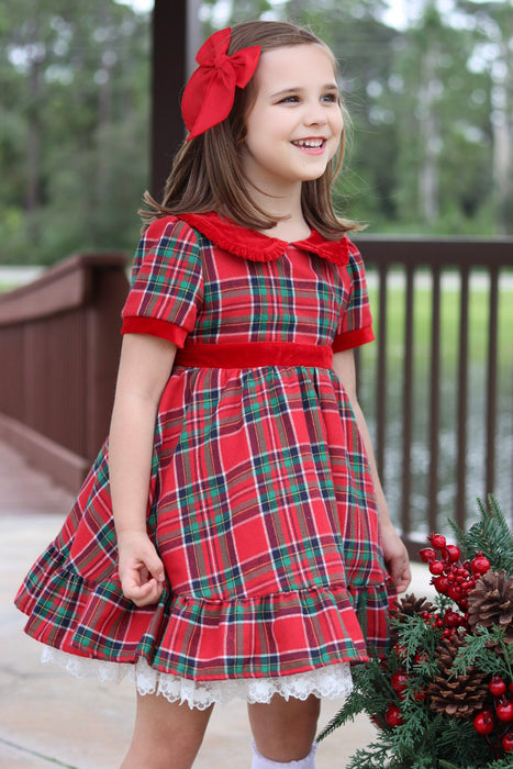 Seasons Greetings Vintage Plaid Dress