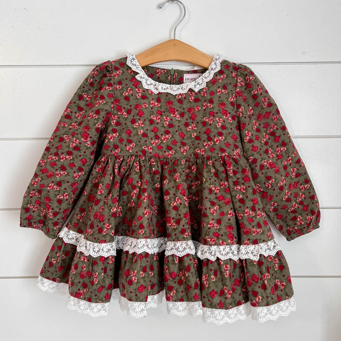 Sweet Vintage Rose Twirl Dress and Bloomer Shorts