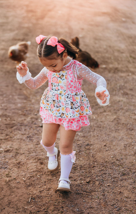 Country Charm Farmyard Friends Tunic Set- Ready to ship end of Feb.