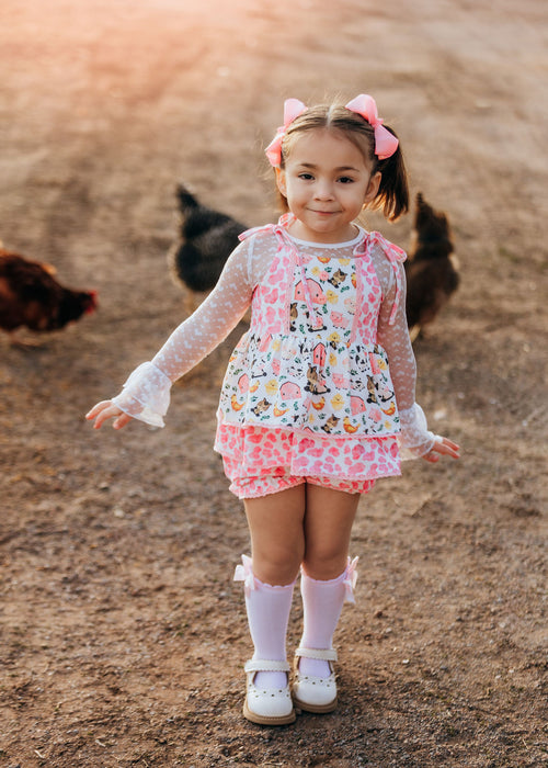 Country Charm Farmyard Friends Tunic Set- Ready to ship end of Feb.