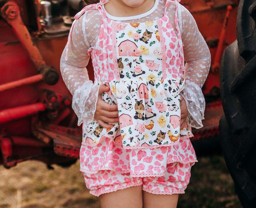 Country Charm Farmyard Friends Tunic Set- Ready to ship end of Feb.