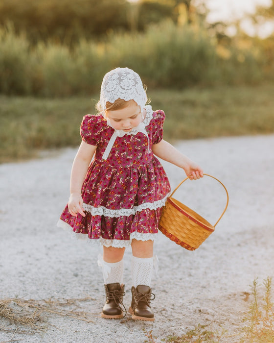 Little Miss Mulberry Twirl Dress and Bloomers