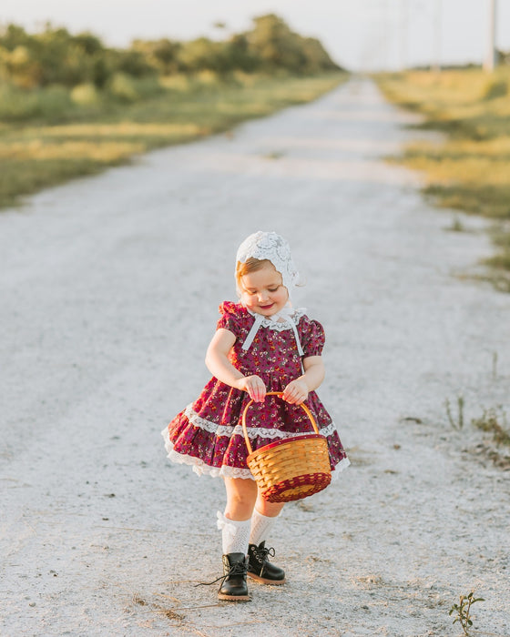 Little Miss Mulberry Twirl Dress and Bloomers