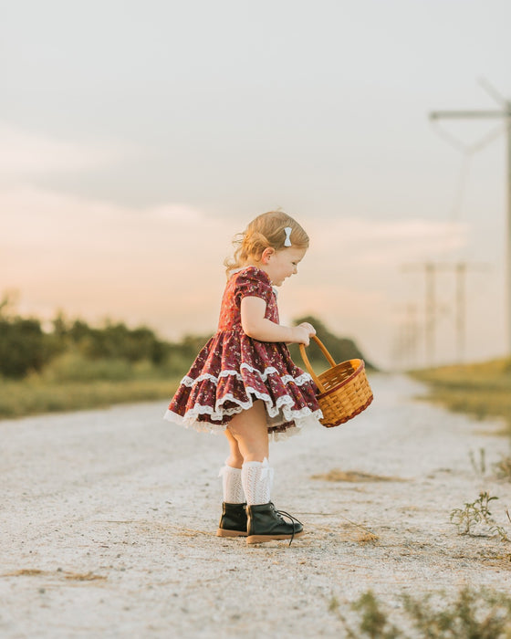 Little Miss Mulberry Twirl Dress and Bloomers