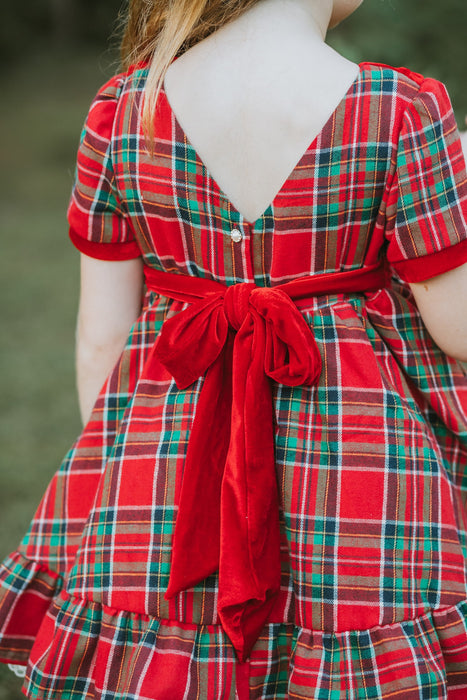 Seasons Greetings Vintage Plaid Dress