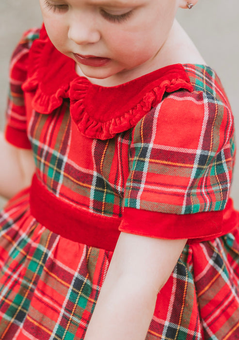 Seasons Greetings Vintage Plaid Dress