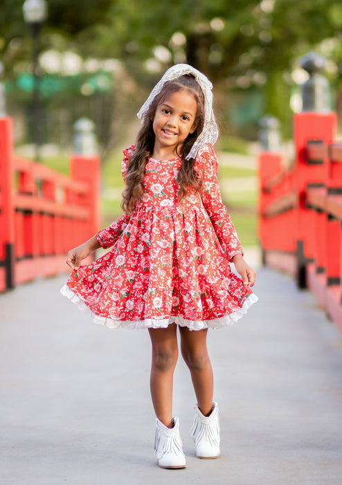 Roses Twirl Dress Set- **Pre-Order ETA 8 Weeks**