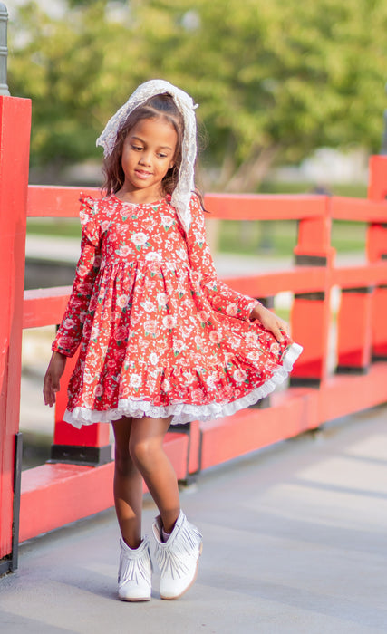 Roses Twirl Dress Set- **Pre-Order ETA 8 Weeks**