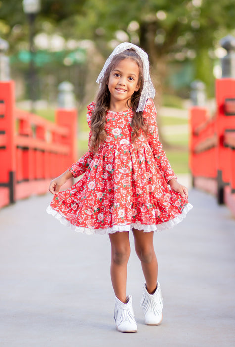 Roses Twirl Dress Set- **Pre-Order ETA 8 Weeks**