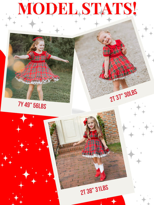 Seasons Greetings Vintage Plaid Dress