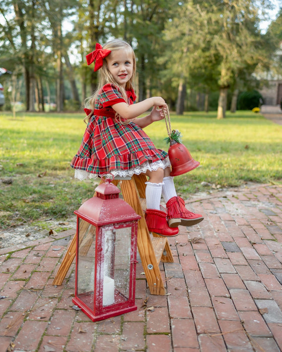 Seasons Greetings Vintage Plaid Dress