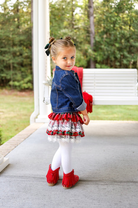 Seasons Greetings Vintage Plaid Dress