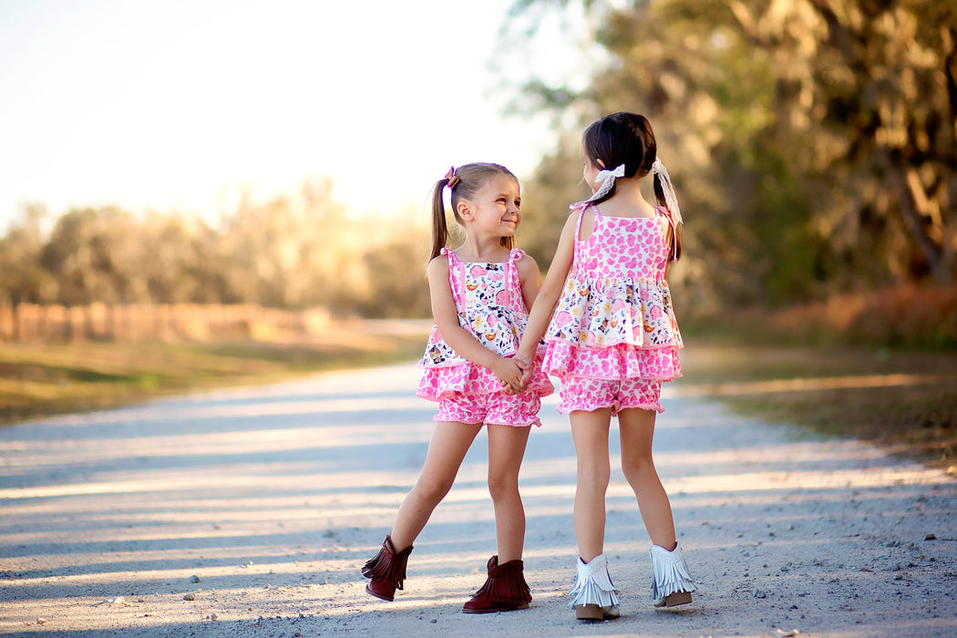 Country Charm Farmyard Friends Tunic Set- Ready to ship end of Feb.