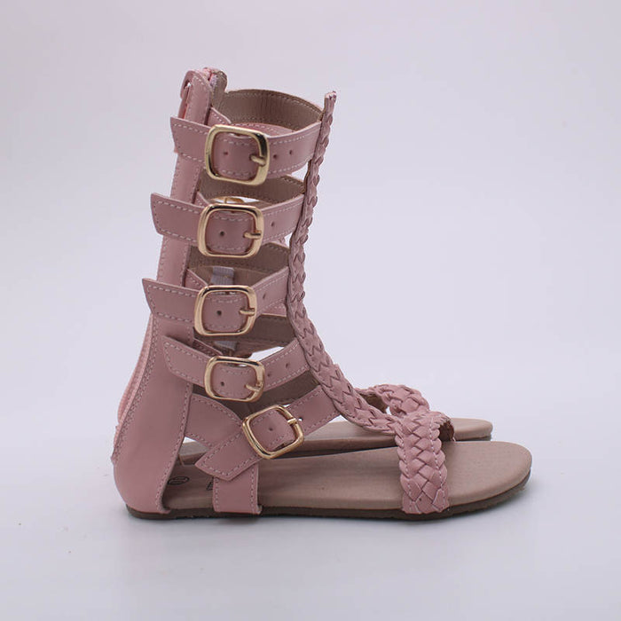 Pink Gladiator Sandals-RTS