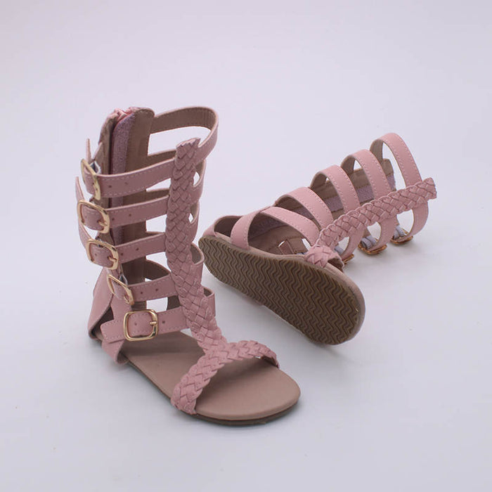 Pink Gladiator Sandals-RTS