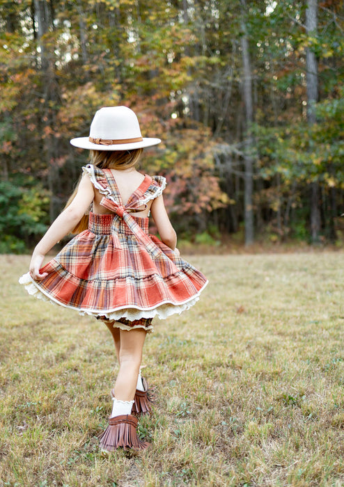 Pumpkin Spice Pinafore Set