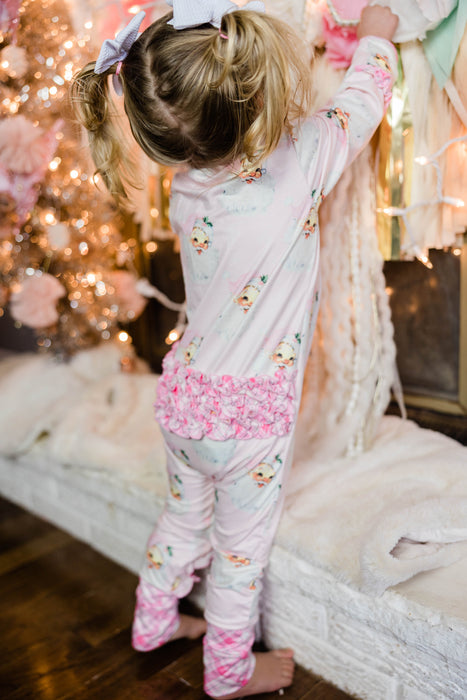 Pink Santa Bamboo Layette