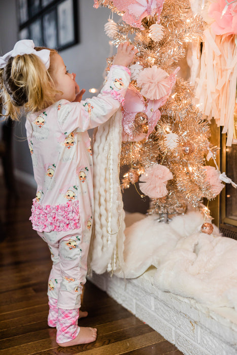 Pink Santa Bamboo Layette