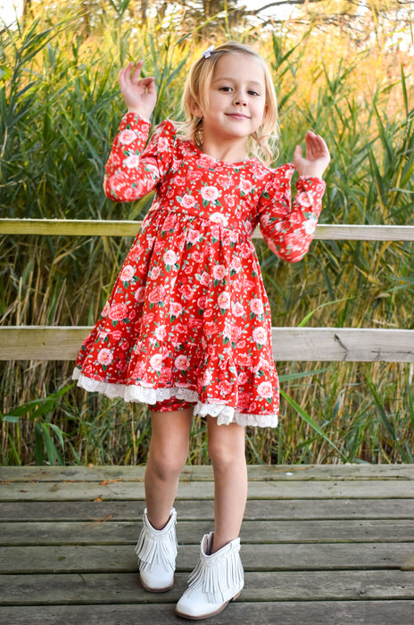 Roses Twirl Dress Set- **Pre-Order ETA 8 Weeks**