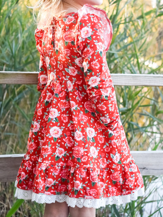 Roses Twirl Dress Set- **Pre-Order ETA 8 Weeks**