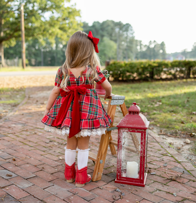 Seasons Greetings Vintage Plaid Dress