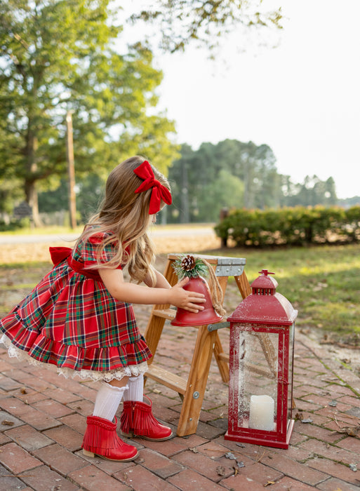 Seasons Greetings Vintage Plaid Dress