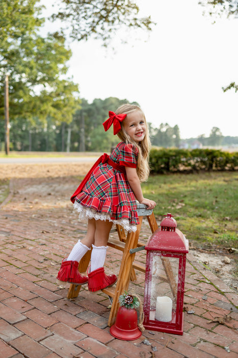 Seasons Greetings Vintage Plaid Dress