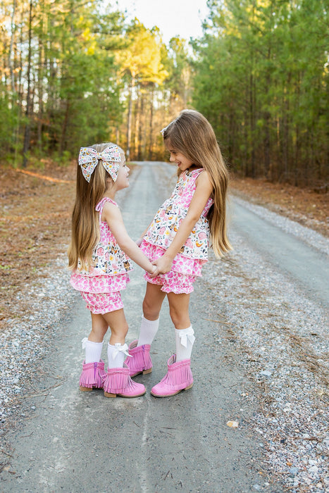 Country Charm Farmyard Friends Hair bow- Ready to ship end of Feb.