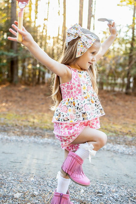 Country Charm Farmyard Friends Tunic Set- Ready to ship end of Feb.