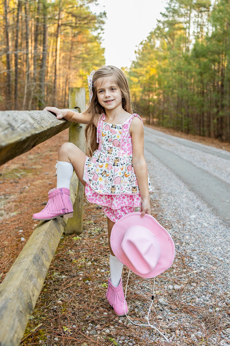 Country Charm Farmyard Friends Tunic Set- Ready to ship end of Feb.