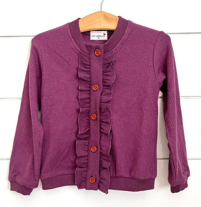 Plum- Knit Cardigan