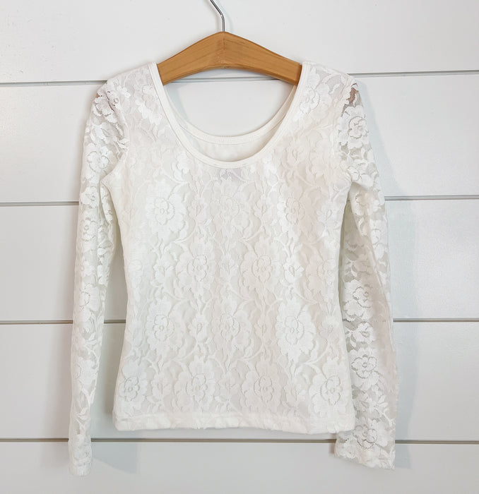 Lace Layering Top Cotton Botice (WHITE & CREAM) RTS