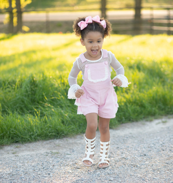 Blissfully Pink Overalls