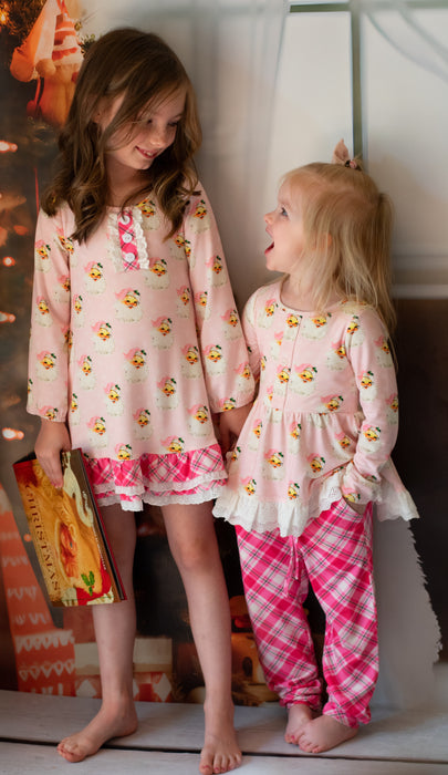 Pink Santa Bamboo Two Piece Set-Made for Play