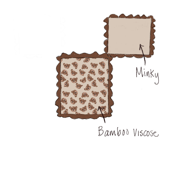 Teddy Blanket Bamboo/Minky
