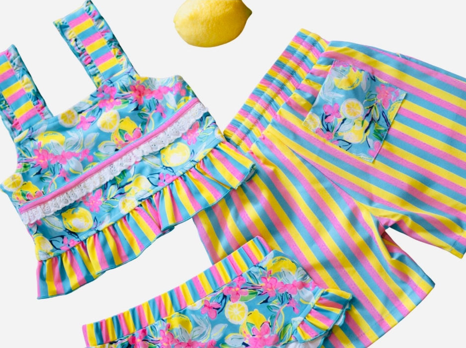 Citrus Splash Boy Shorts Swim