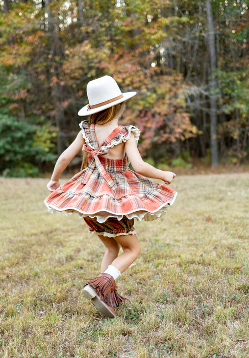 Pumpkin Spice Pinafore Set