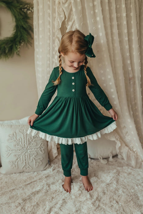 Evergreen Bamboo Playwear 2 Piece Set Long Sleeved