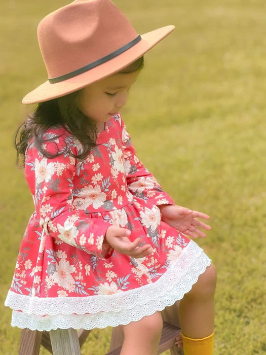 Crimson Skirted Romper