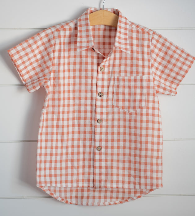 Pumpkin Harvest Gingham Shirt