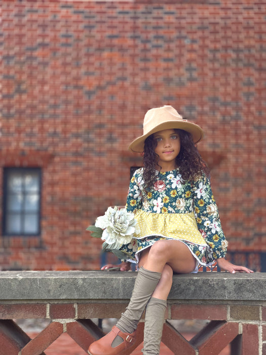 Teal Magnolia Tunic Set