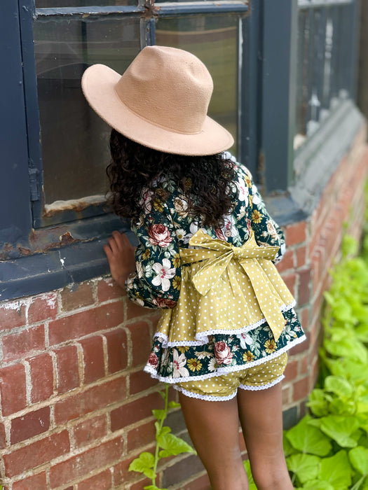 Teal Magnolia Tunic Set