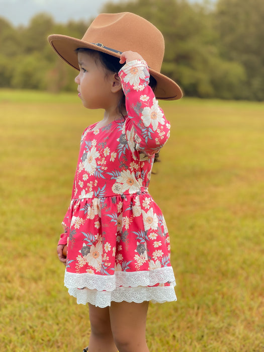 Crimson Skirted Romper