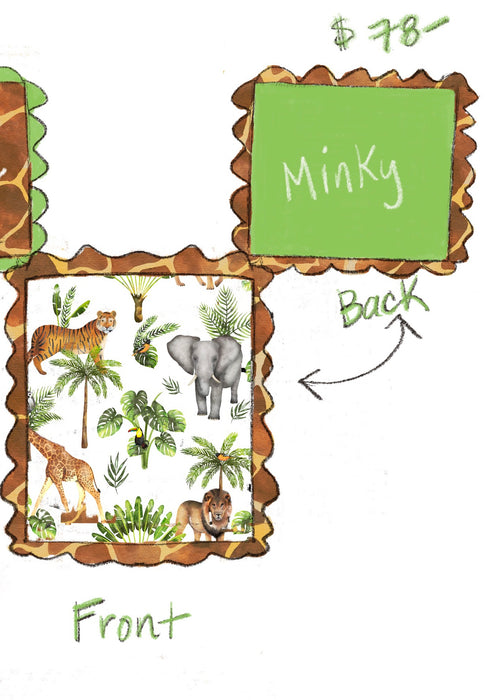 Safari Blanket-Minky- RTS