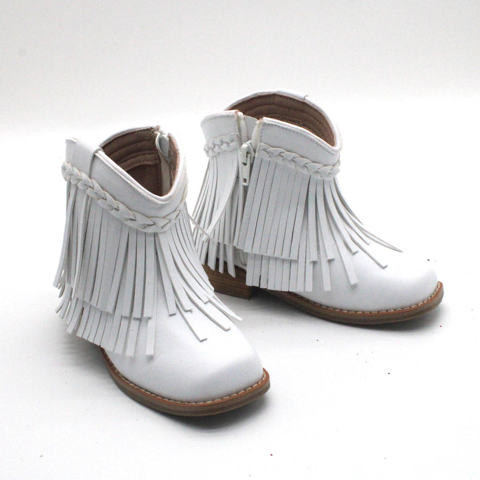 White Cowgirl Boots-RTS (Items carted with pre-order will ship when pre order arrives)