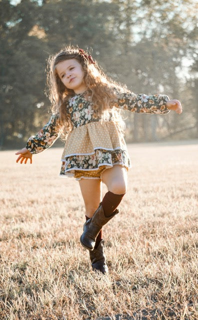 Teal Magnolia Tunic Set